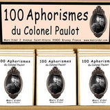 100 Aphorismes du Colonel Paulot - fin de soirée solitaire - Rouge et Noir