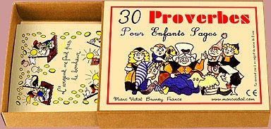 30 proverbes pour enfants sages - fin de soirée solitaire - Rouge et Noir