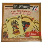 7 familles Dussere - Jeu des blasons - Cartes Enfants - Rouge et Noir
