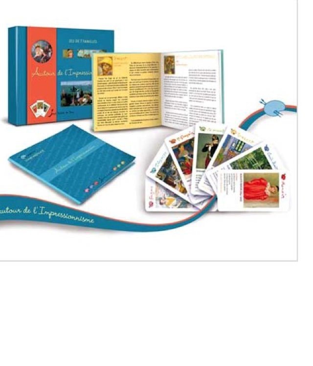 7 Familles - S de S - Impressionnistes - Cartes Enfants - Rouge et Noir