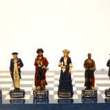 Pièces d’échecs Pirates / Marine en résine - Peint à la main - Taille 2/3 - Ital Fama