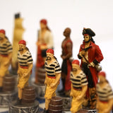 Pièces d’échecs Pirates / Marine en résine - Peint à la main - Taille 2/3 - Ital Fama