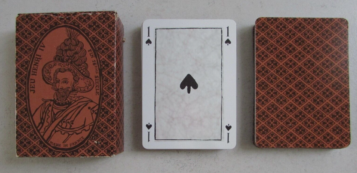 Cartes Henri IV - Cartes à jouer - Rouge et Noir