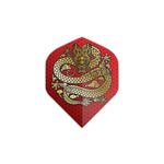 Ailettes Elkadart - Dragon Flight - accessoire Fléchettes - Rouge et Noir