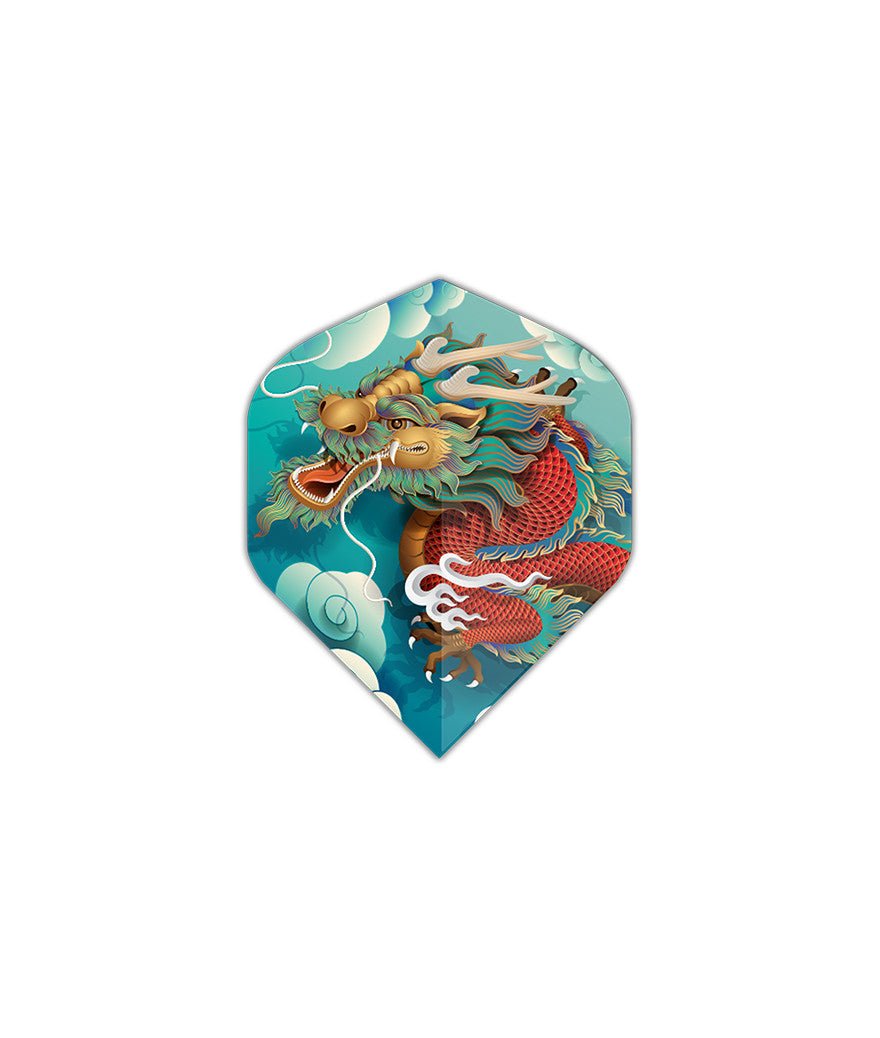 Ailettes Elkadart - Dragon Flight - accessoire Fléchettes - Rouge et Noir
