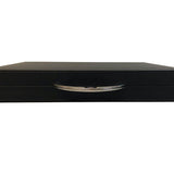 Backgammon Cuir véritable GM - Noir Ancien - Renzo Romagnoli - Backgammon en cuir cadeau bel objet - Rouge et Noir