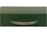 Backgammon Cuir véritable GM - Vert / Orange - Renzo Romagnoli - Backgammon en cuir - Rouge et Noir