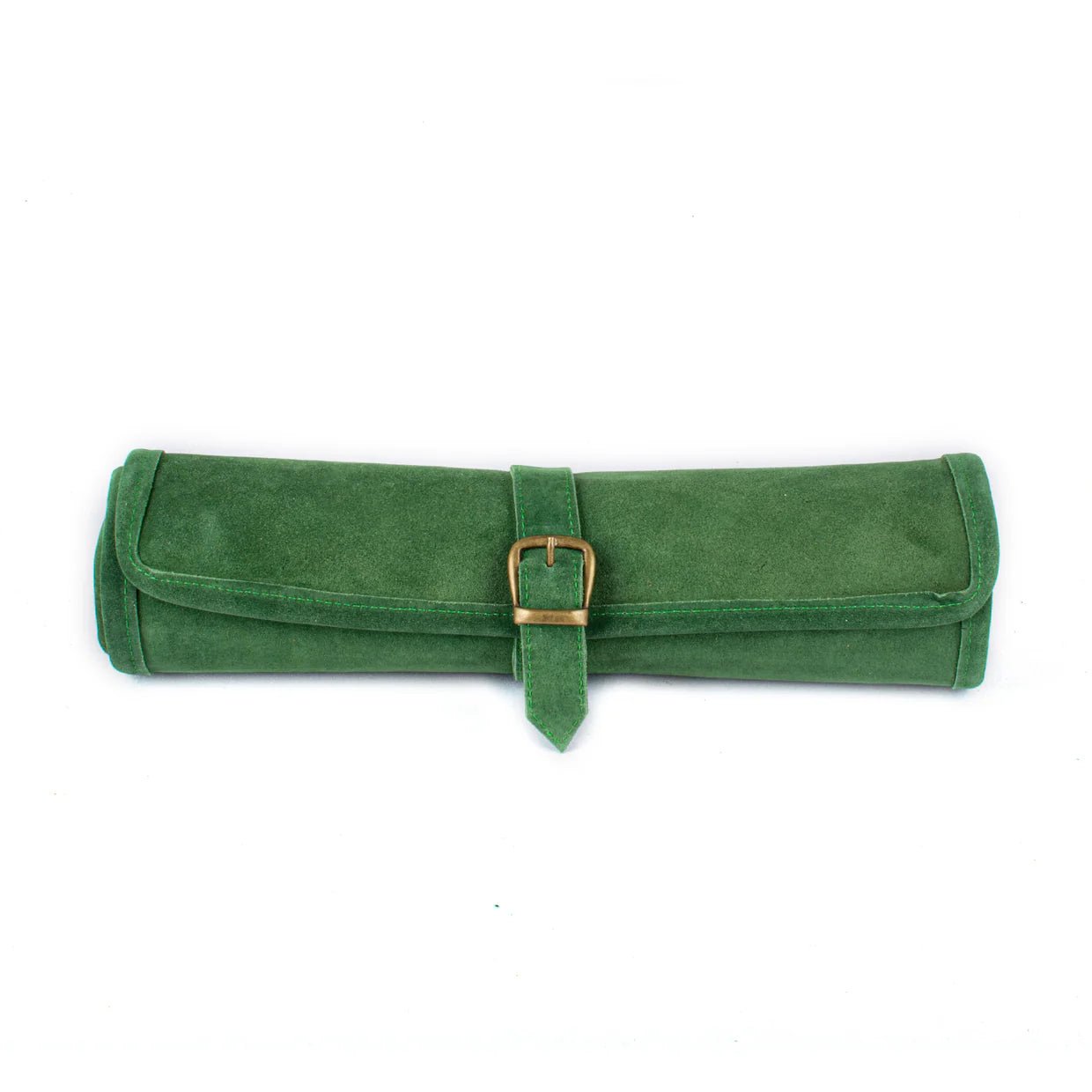 Backgammon de voyage - Roulable - Cuir Velours - Vert - Backgammon en cuir de voyage - Rouge et Noir