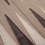 Backgammon / Echecs de voyage - Roulable - Style cuir - Magnétique - Backgammon en cuir vegan de voyage - Rouge et Noir