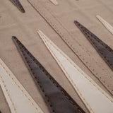 Backgammon / Echecs de voyage - Roulable - Style cuir - Magnétique - Backgammon en cuir vegan de voyage - Rouge et Noir