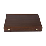 Backgammon en bois de wengé et loupe de noyer - Backgammon en bois imprimé - Rouge et Noir