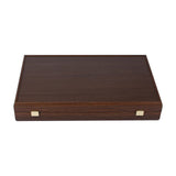 Backgammon en bois de wengé et loupe de noyer - Backgammon en bois imprimé - Rouge et Noir