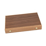 Backgammon en noyer - Rouge - Backgammon en bois marqueté - Rouge et Noir