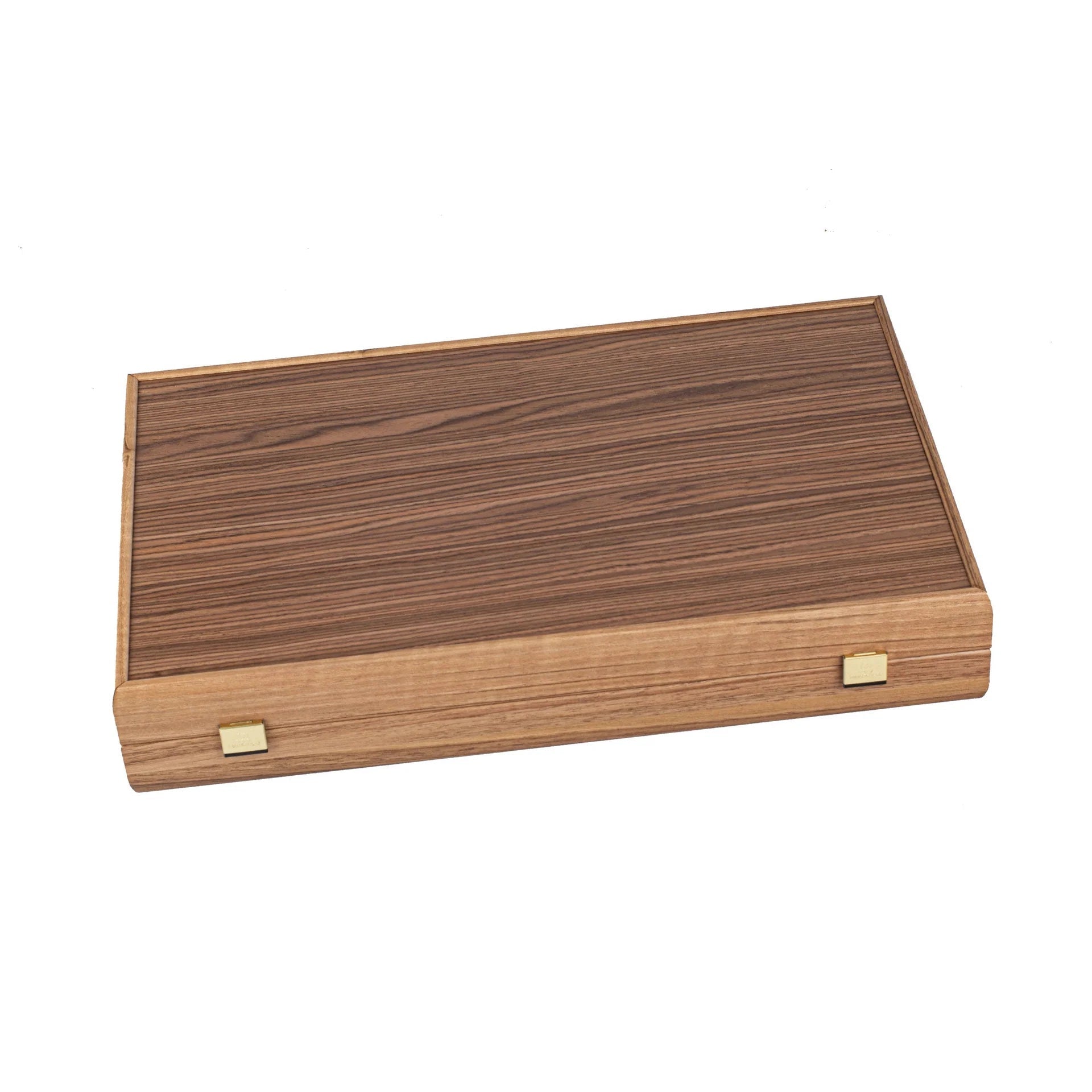 Backgammon en noyer - Rouge - Backgammon en bois marqueté - Rouge et Noir