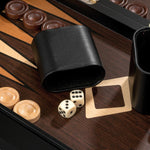 Backgammon Sifnos - Backgammon en bois marqueté cadeau adulte - Rouge et Noir