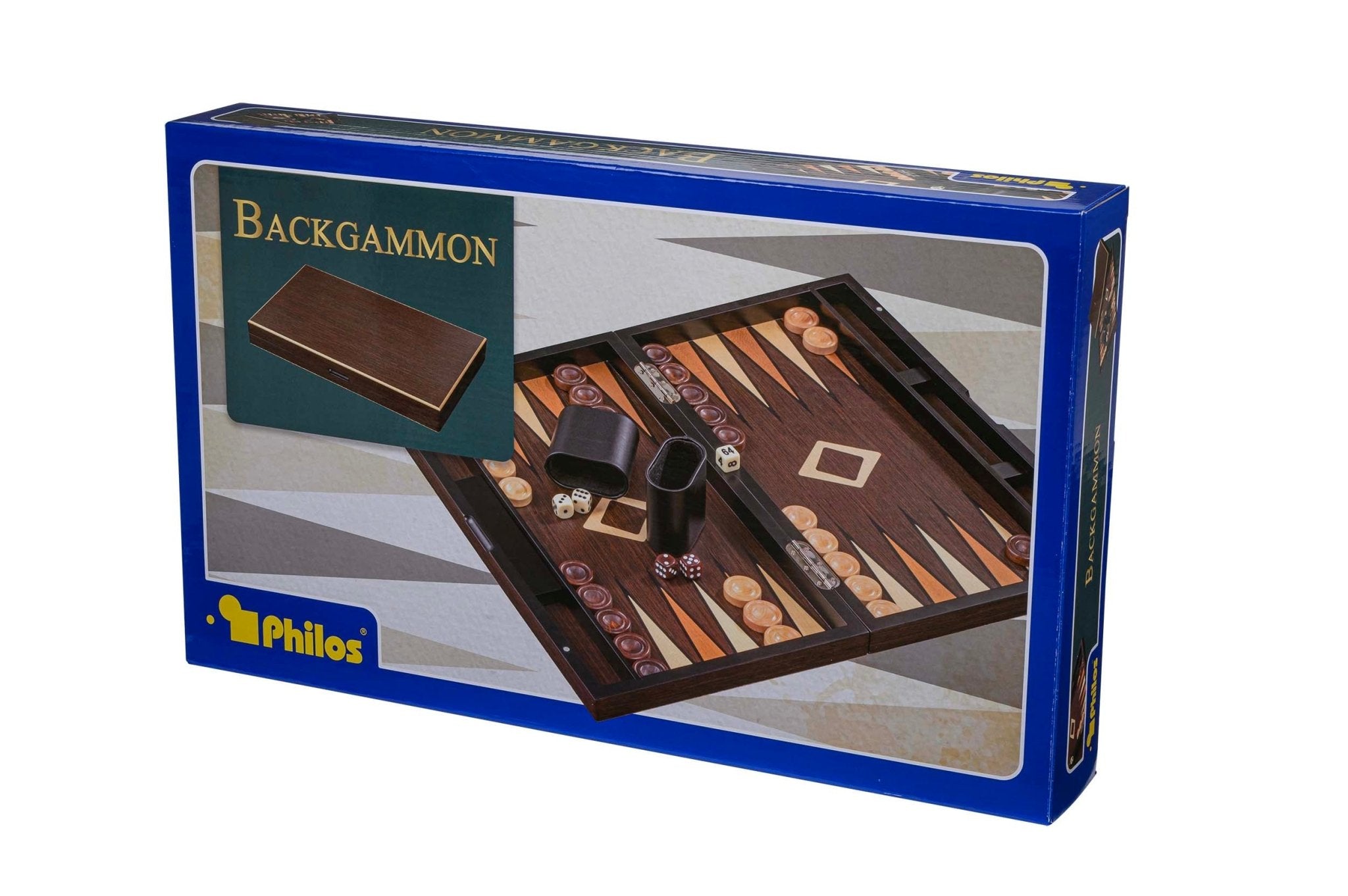 Backgammon Sifnos - Backgammon en bois marqueté cadeau adulte - Rouge et Noir