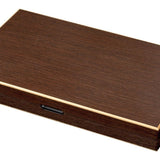 Backgammon Sifnos - Backgammon en bois marqueté cadeau adulte - Rouge et Noir
