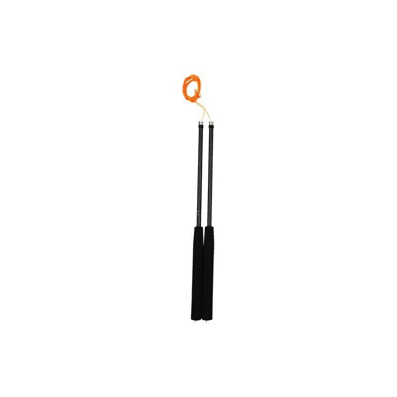 Baguettes diabolo carbone HENRYS 35 cm - Jonglerie - Rouge et Noir