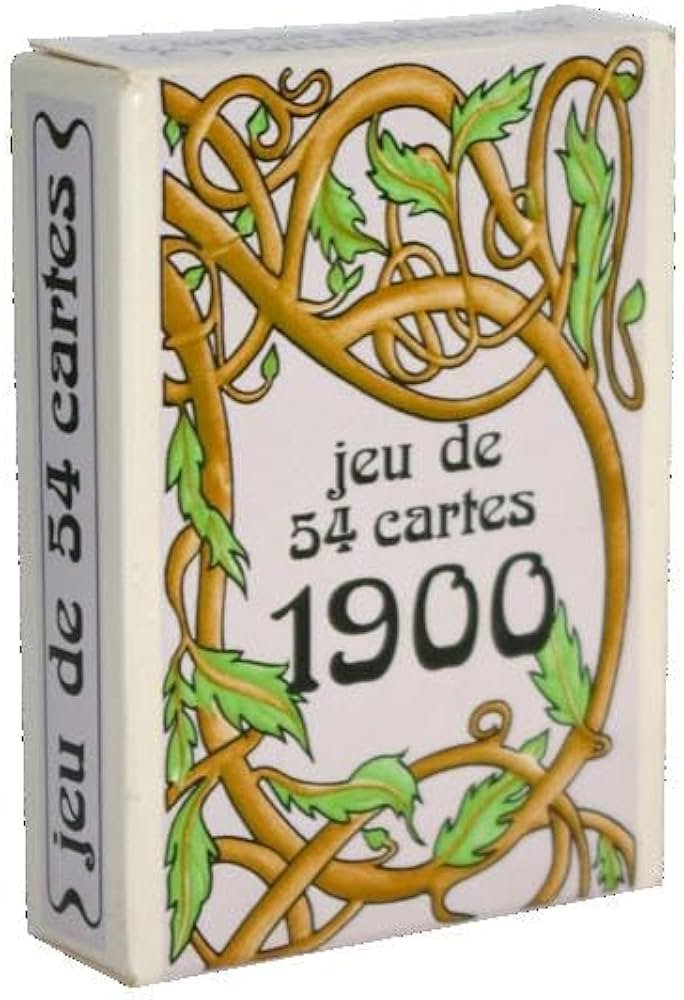 Cartes 1900 - Cartes à jouer - Rouge et Noir