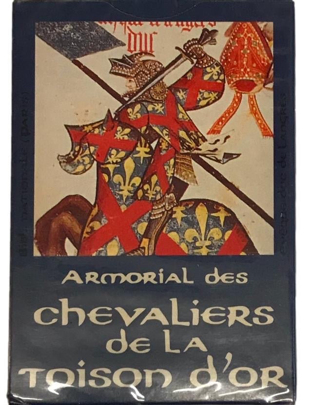 Cartes Armorial des Chevaliers de la Toison d’Or - Antiquités / Jeux anciens - Rouge et Noir