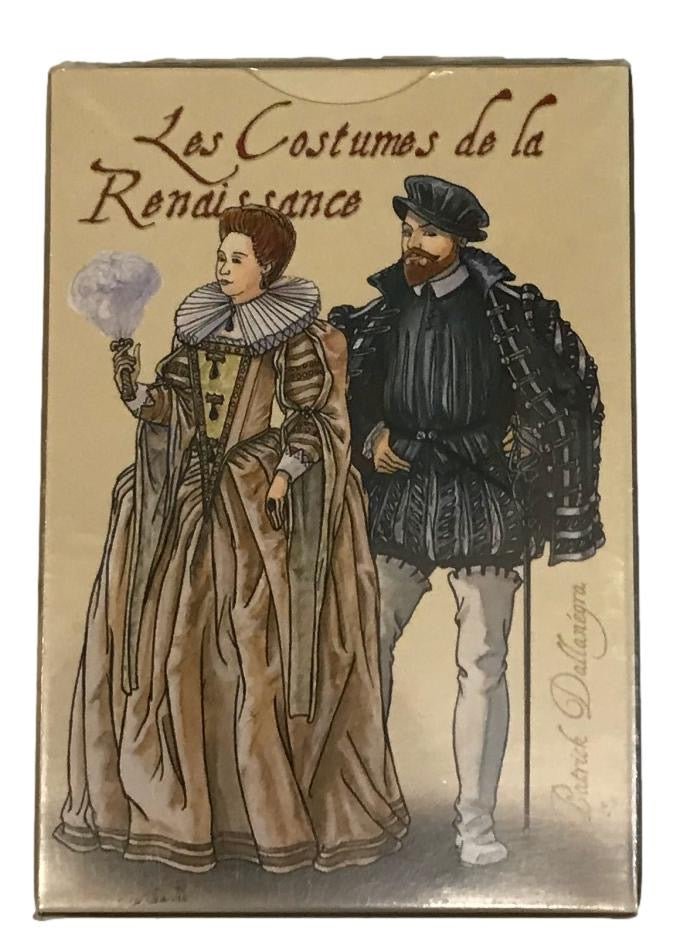 Cartes Costumes de la renaissance - Cartes à jouer - Rouge et Noir