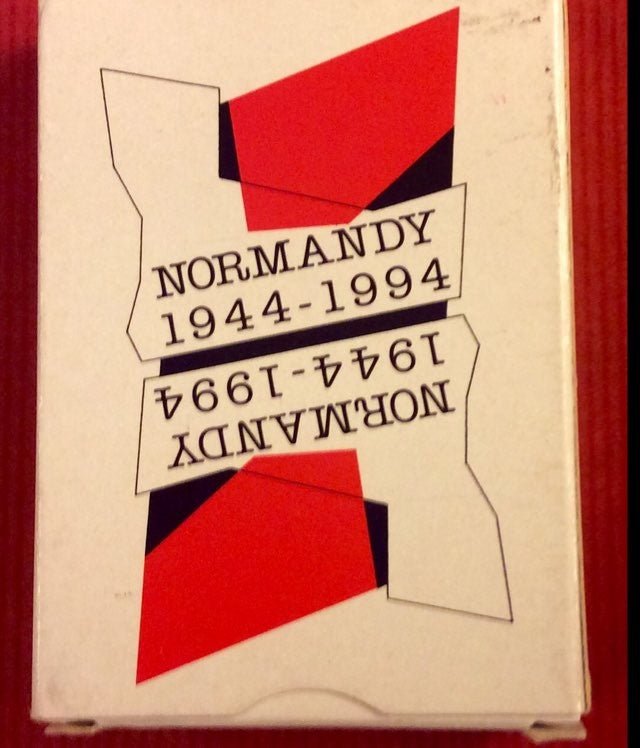 Cartes Débarquement de Normandie - Cartes à jouer - Rouge et Noir