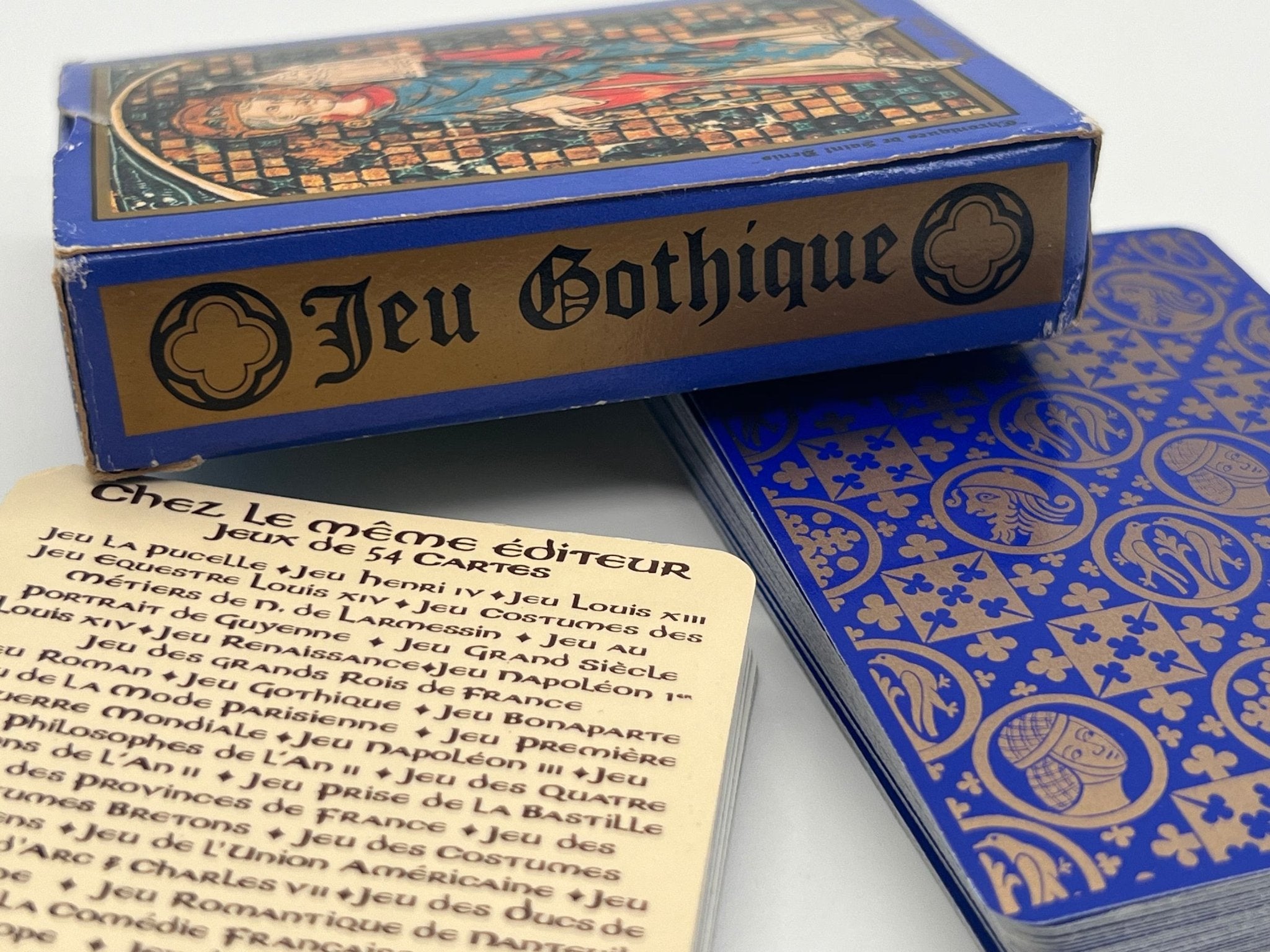 Cartes DUSSERRE - Jeu Gothique - Cartes à jouer - Rouge et Noir