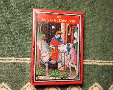 Cartes DUSSERRE - Les Saints Guérisseurs - jeu de cartes illustrées - Rouge et Noir