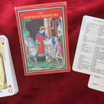 Cartes DUSSERRE - Les Saints Guérisseurs - jeu de cartes illustrées - Rouge et Noir