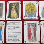 Cartes DUSSERRE - Les Saints Guérisseurs - jeu de cartes illustrées - Rouge et Noir