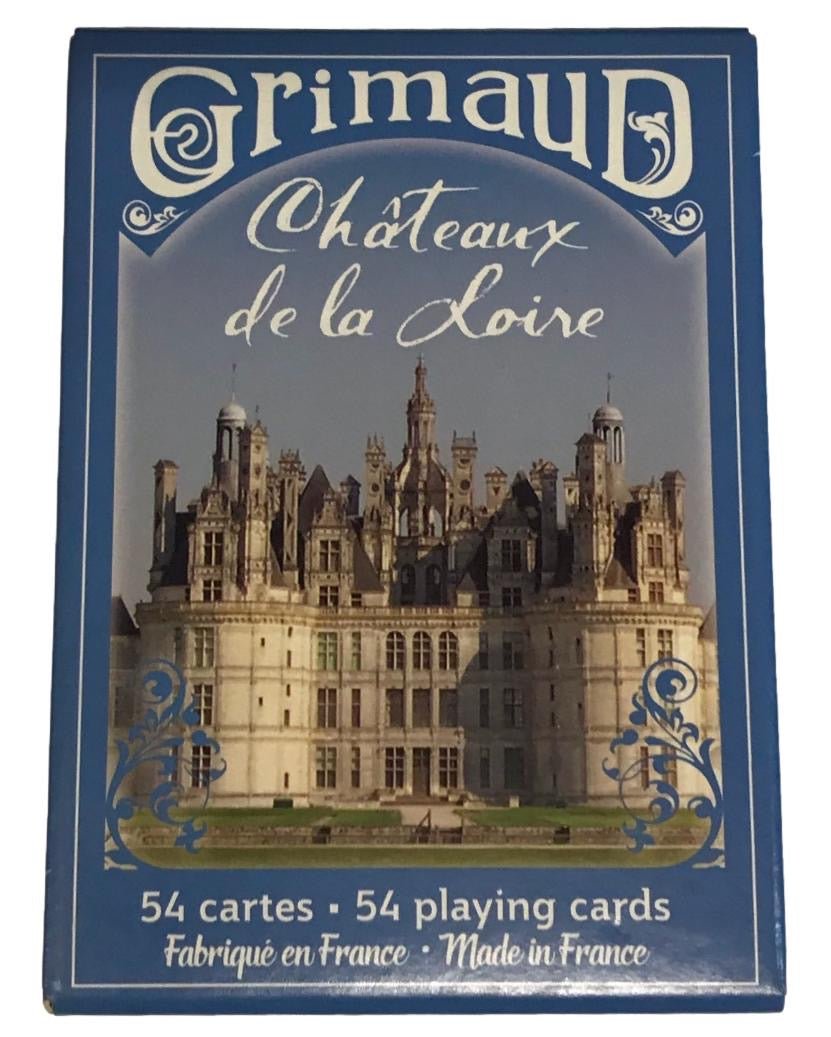 Cartes GRIMAUD - Château de la Loire - Cartes à jouer - Rouge et Noir