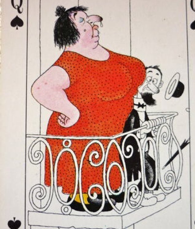 Cartes GRIMAUD - Jeu Dubout - Cartes à jouer - Rouge et Noir