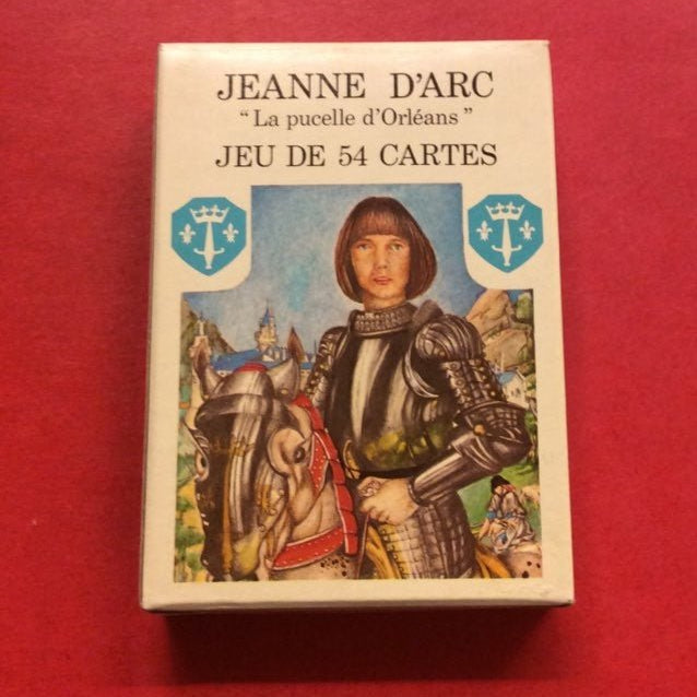 Cartes Jeanne d'Arc La Pucelle d'Orléans - Cartes à jouer - Rouge et Noir
