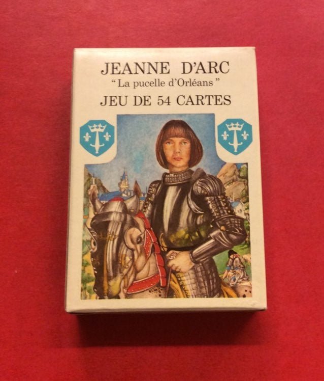 Cartes Jeanne d'Arc La Pucelle d'Orléans - Cartes à jouer - Rouge et Noir