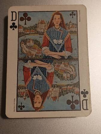 Cartes Jeu des peintres - Antiquités / Jeux anciens - Rouge et Noir
