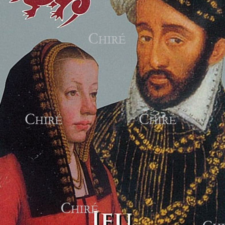 Cartes jeu Renaissance - Cartes à jouer - Rouge et Noir