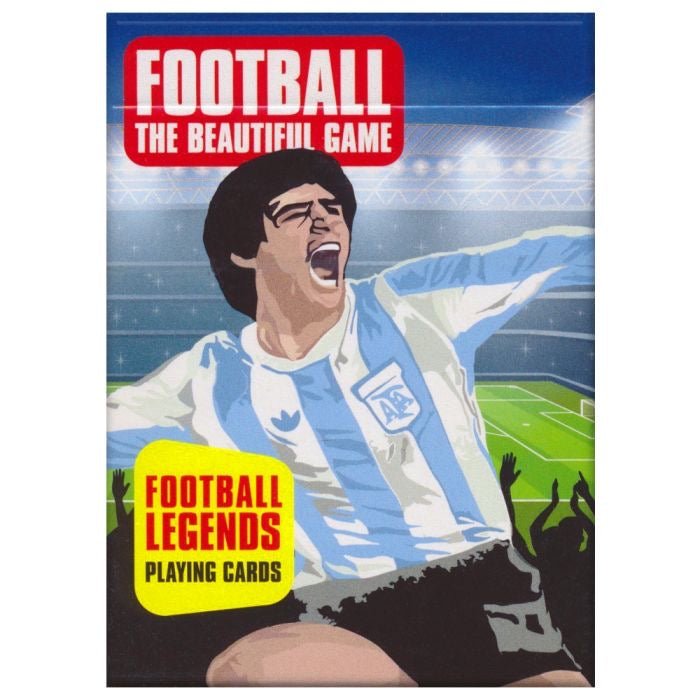 Cartes Légendes du football - jeu de cartes illustrées - Rouge et Noir