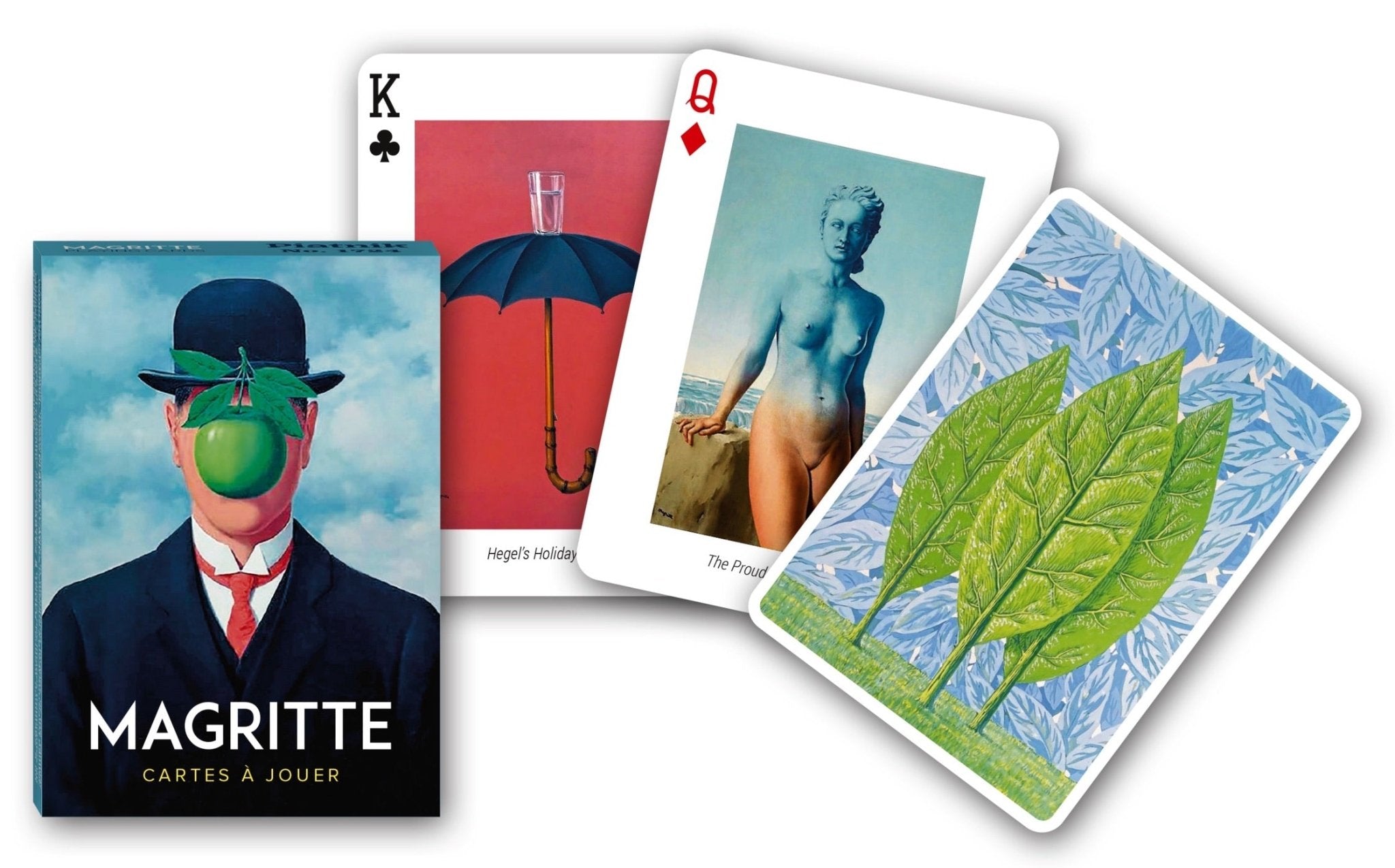 Cartes Magritte - jeu de cartes illustrées - Rouge et Noir