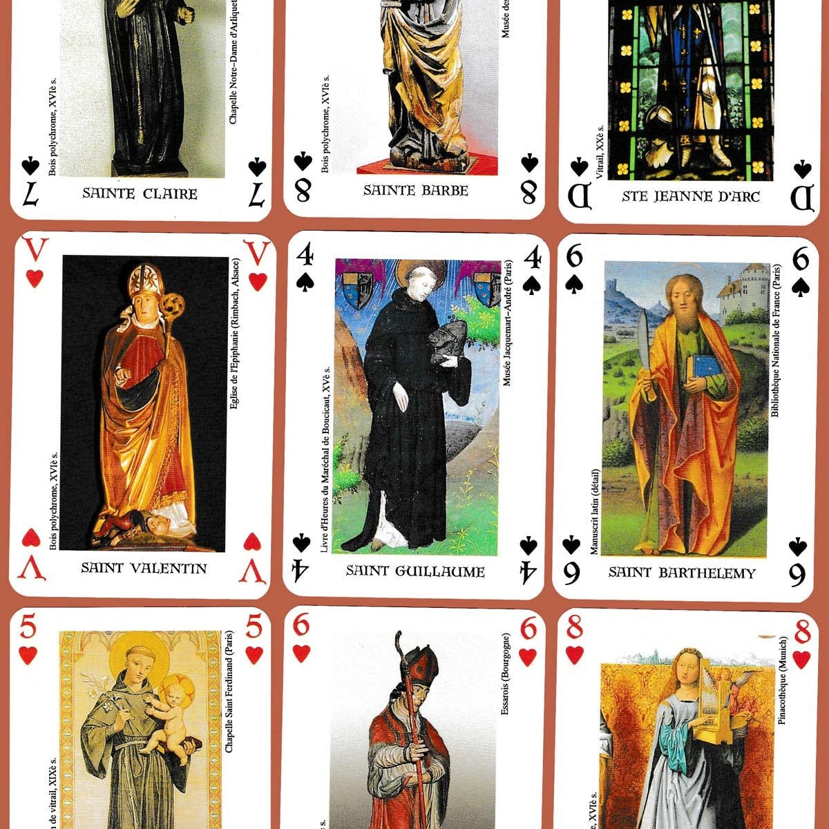 Cartes Métiers et leurs protecteurs - Cartes à jouer - Rouge et Noir