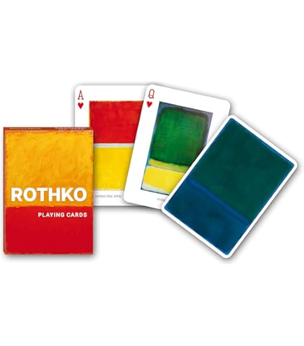 Cartes Rothko - Cartes à jouer - Rouge et Noir