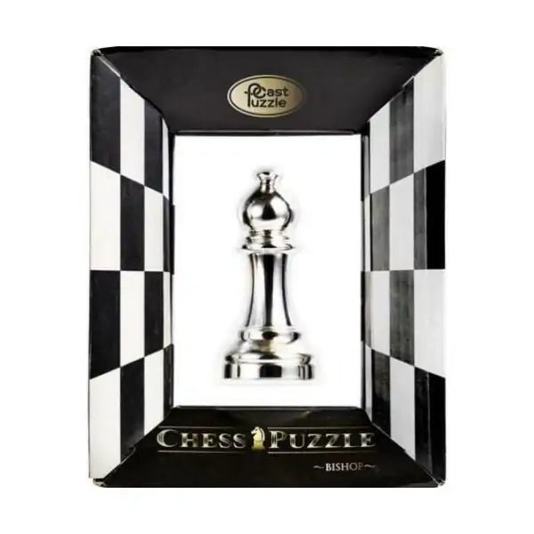 Casse - tête - Cast Huzzle - Chess bishop - casse - tête métal - Rouge et Noir