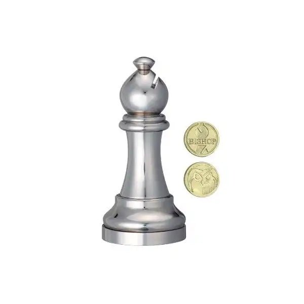Casse - tête - Cast Huzzle - Chess bishop - casse - tête métal - Rouge et Noir