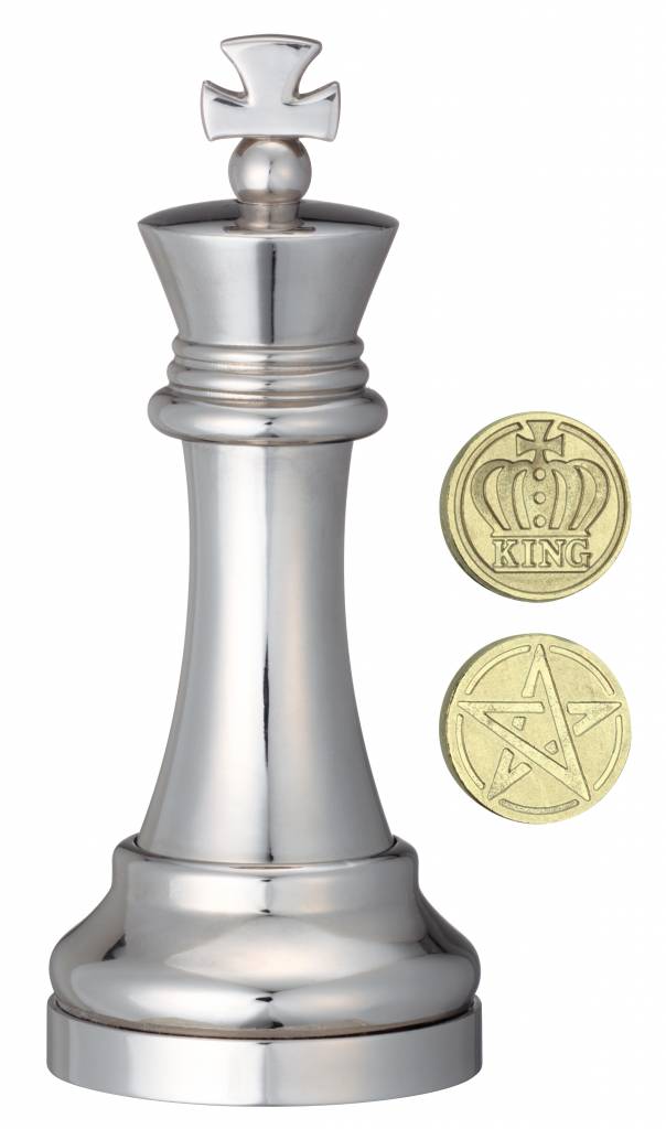 Casse - tête - Cast Huzzle - Chess king - casse - tête métal - Rouge et Noir