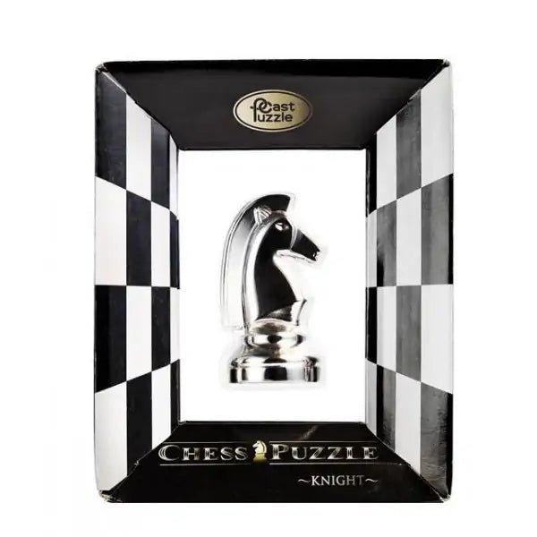 Casse - tête - Cast Huzzle - Chess knight - casse - tête métal - Rouge et Noir