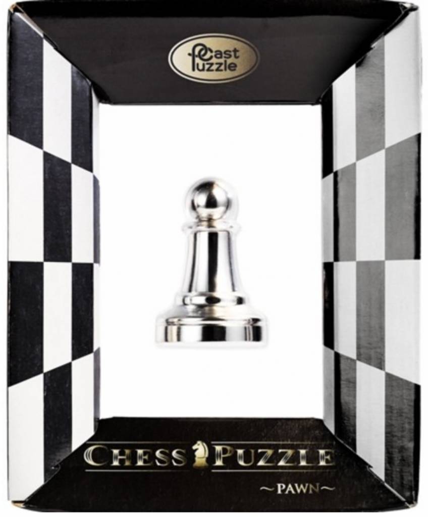 Casse - tête - Cast Huzzle - Chess pawn - casse - tête métal - Rouge et Noir