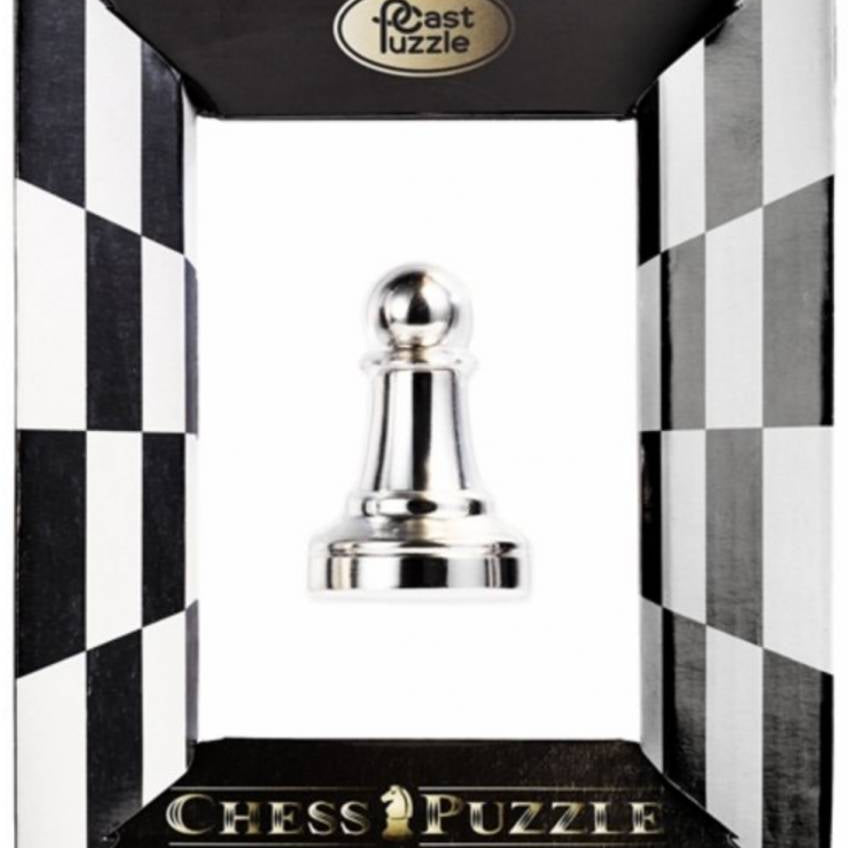 Casse - tête - Cast Huzzle - Chess pawn - casse - tête métal - Rouge et Noir