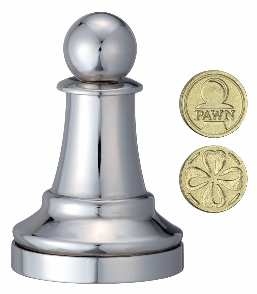 Casse - tête - Cast Huzzle - Chess pawn - casse - tête métal - Rouge et Noir