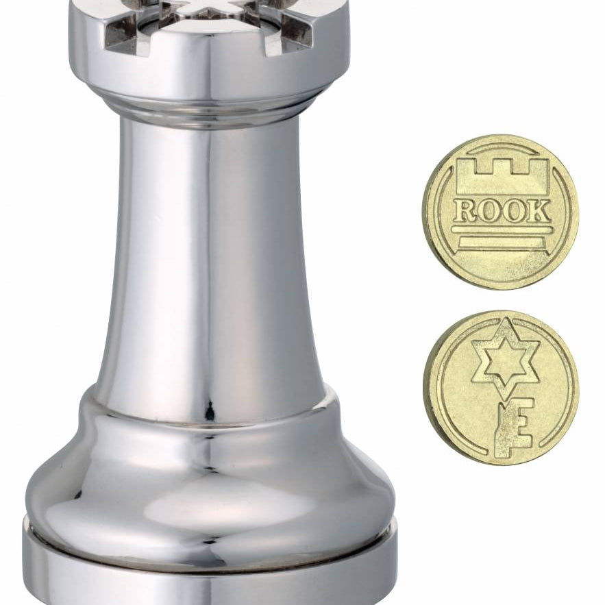 Casse - tête - Cast Huzzle - Chess Rook - casse - tête métal - Rouge et Noir