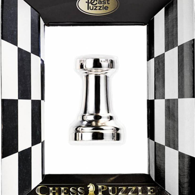 Casse - tête - Cast Huzzle - Chess Rook - casse - tête métal - Rouge et Noir