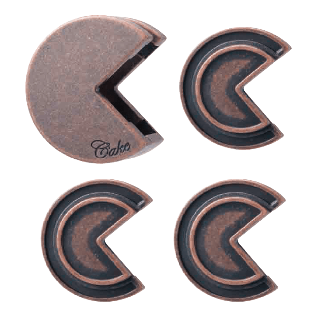 Casse - tête métal Hanayama - Huzzle - Cake - casse - tête métal - Rouge et Noir